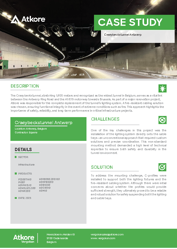 Case study Craeybeckxtunnel Antwerpen